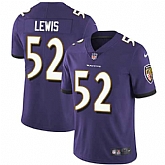 Nike Baltimore Ravens #52 Ray Lewis Purple Team Color NFL Vapor Untouchable Limited Jersey,baseball caps,new era cap wholesale,wholesale hats